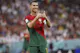 Portugal forward Cristiano Ronaldo reacts during the second half of the group stage match in the 2022 World Cup, and we're offering our top Portugal vs. Czechia prediction based on the best odds.