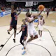 Marcus Sasser #0 of the Houston Cougars shoots as we look at the top March Madness MVP odds