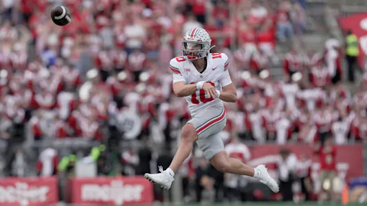 Ohio State quarterback Julian Sayin (10) is key to our Penn State vs. Ohio State prediction.