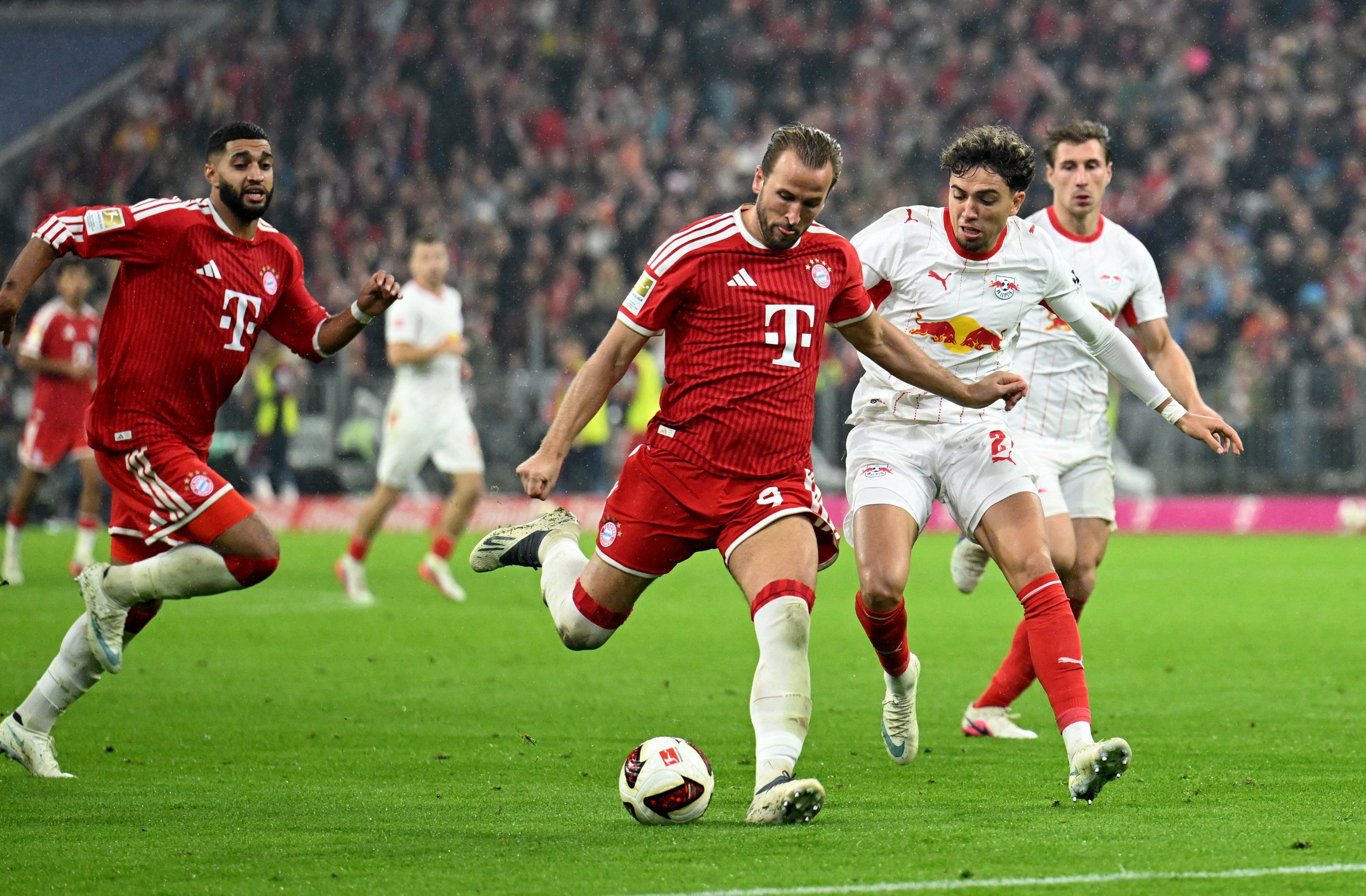 Pictured: Bayern Munich star Harry Kane in action as we break down our Champions League Best Bets Matchweek 3: UCL Expert Picks & Predictions. Photo by REUTERS/Angelika Warmuth.