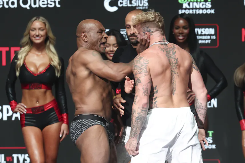 Mike Tyson slaps Jake Paul as we offer our Mike Tyson vs. Jake Paul prediction, expert pick, and odds for tonight's heavyweight fight on Netflix.