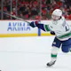 Quinn Hughes #43 of the Vancouver Canucks shoots as we look at the top 2024 Norris Trophy odds