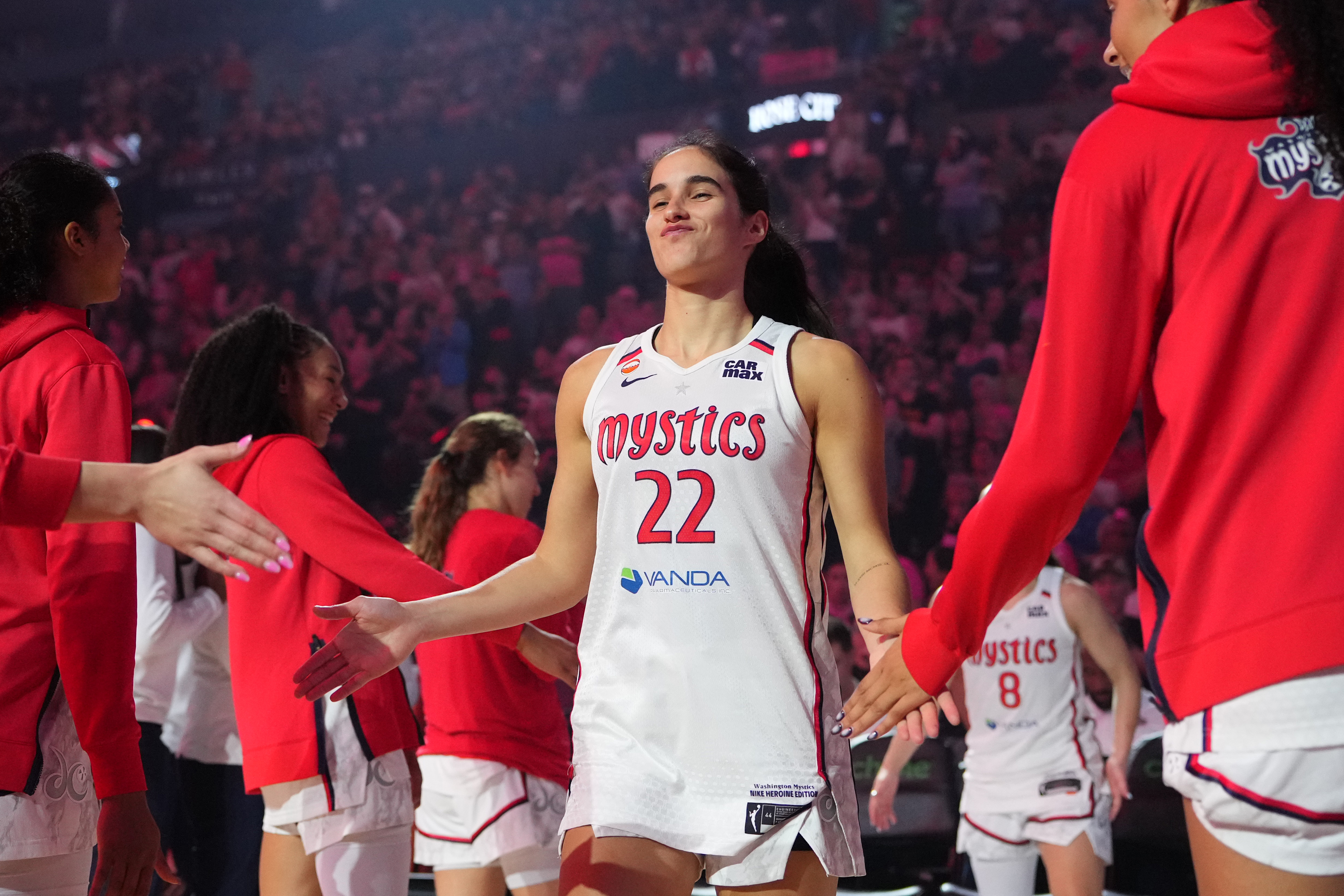 Washington Mystics guard Sonia Citron is introduced as we make our best Mystics vs. Sparks prediction.