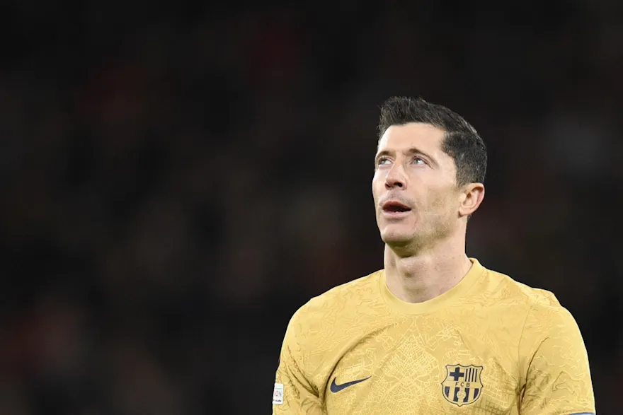 Barcelona forward Robert Lewandowski reacts as his side is eliminated from the UEFA Europa League and we look ahead to this week's European soccer action with our odds and best bets.