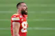 Travis Kelce of the Kansas City Chiefs reacts in the third quarter against the San Francisco 49ers during Super Bowl LVIII, and we look at our top NFL games to bet on following the release of the 2024 schedule.