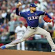 Nathan Eovaldi of the Texas Rangers pitches in the first inning against the Arizona Diamondbacks during Game 5 of the World Series, and we offer our top Cubs vs. Rangers player props based on the best MLB odds.