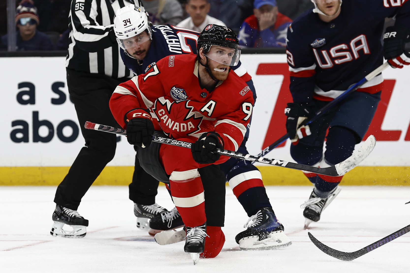 Connor McDavid gets off a shot off as we provide the Olympic hockey odds, with Canada and USA in the driver's seat. 