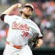 Corbin Burnes of the Baltimore Orioles pitches in the second inning against the Los Angeles Angels on Opening Day at Oriole Park at Camden Yards as we look at our 2024 MLB Cy Young odds.