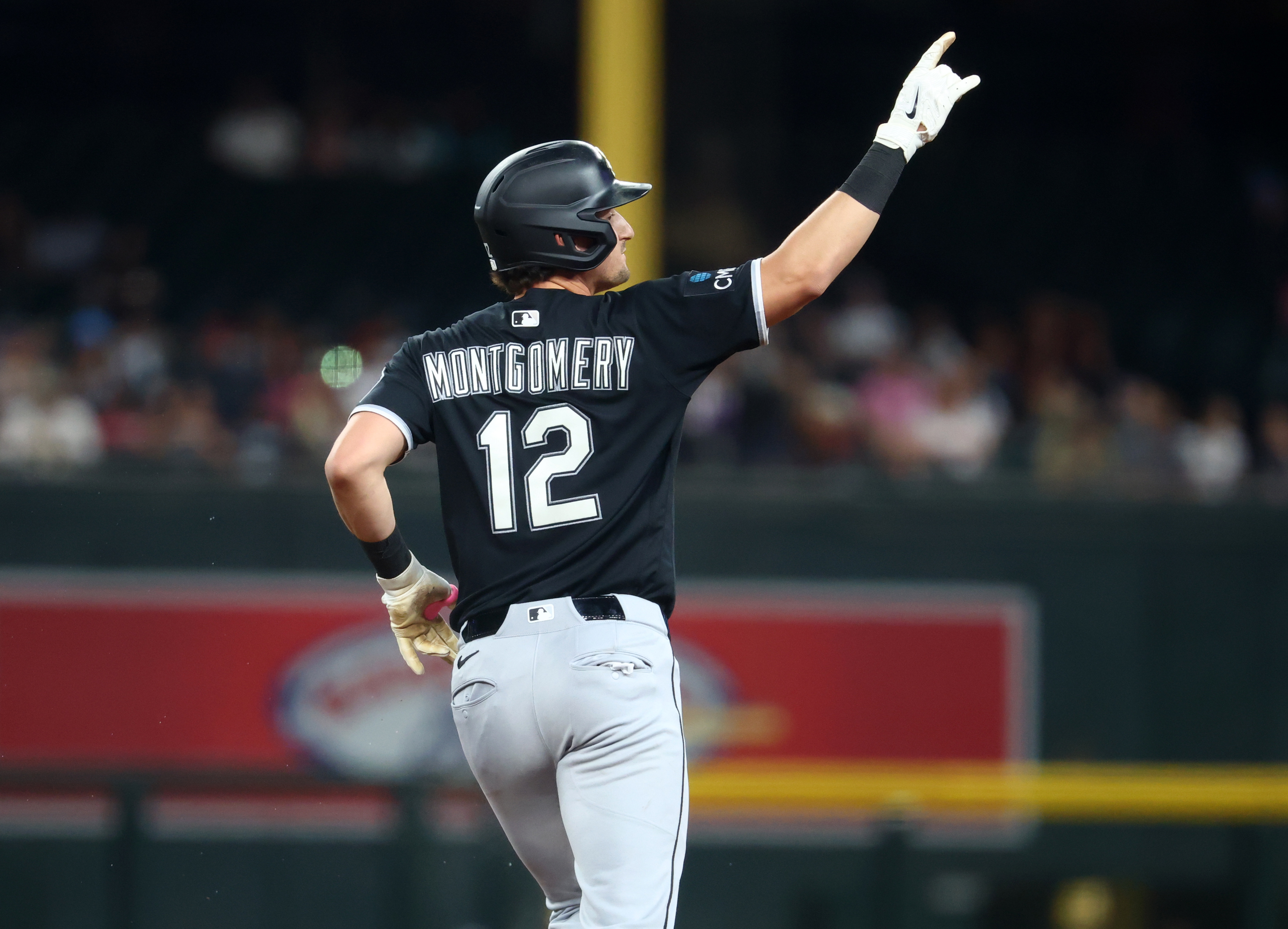 Colson Montgomery (12) after hitting a home run against the Arizona Diamondbacks at Chase Field. 