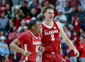 Grant Nelson and Mouhamed Dioubate of the Alabama Crimson Tide as we look at updates to legal sports betting at the end of the Alabama legislative session