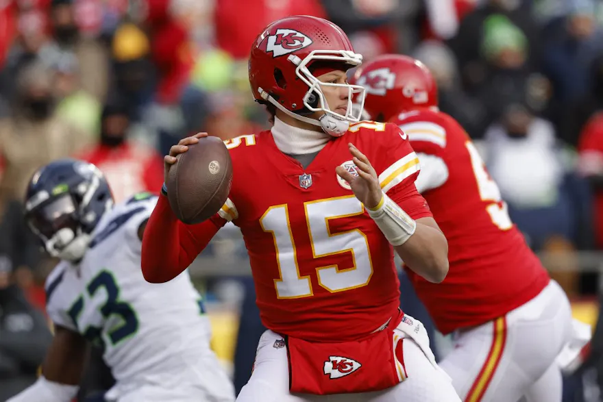 Patrick Mahomes of the Kansas City Chiefs is the favorite in the NFL most regular season passing yards odds