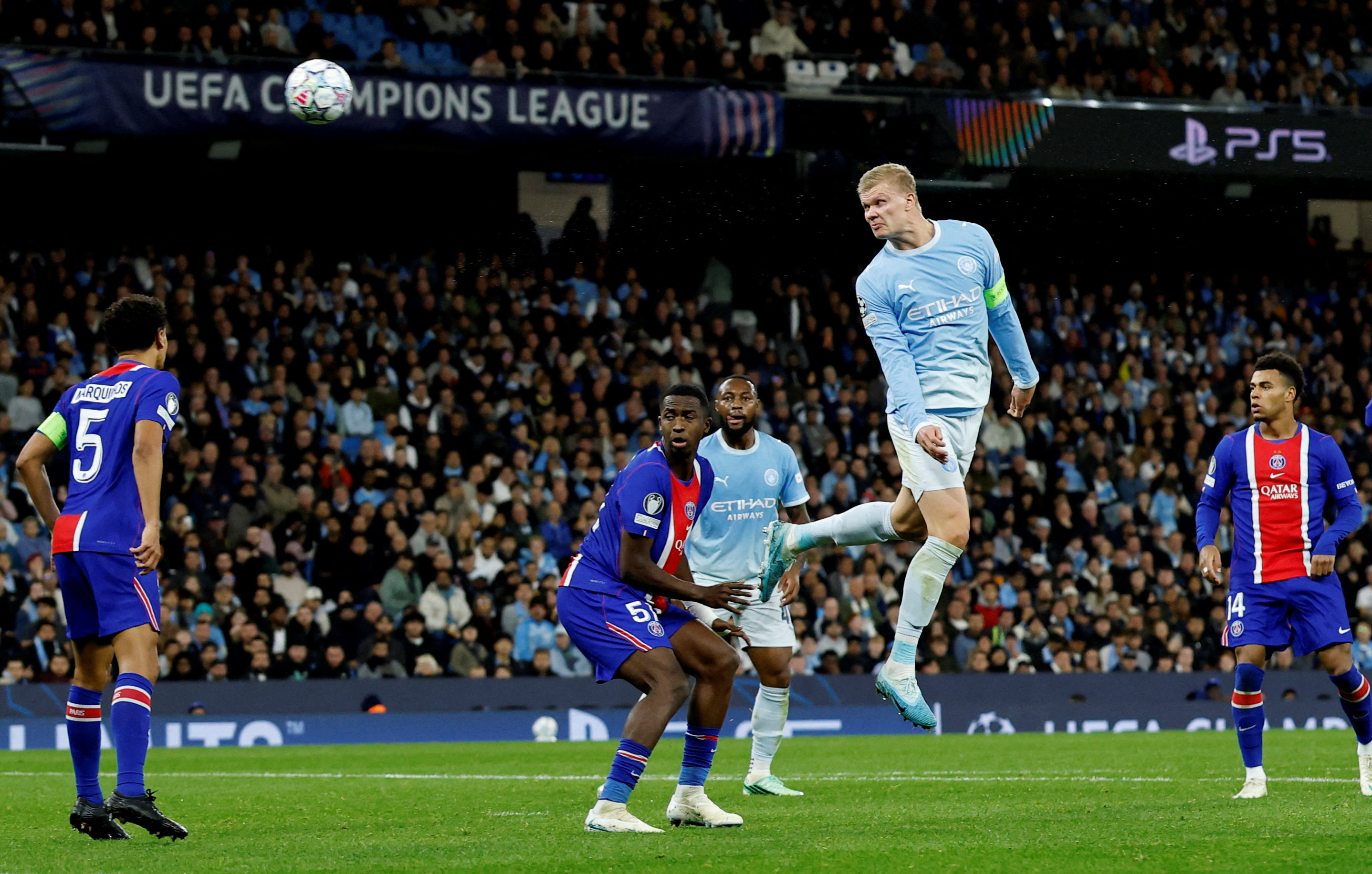 Pictured: Man City's Erling Haaland in action as we break down our Premier League Goal Scorer Picks Matchweek 7: EPL Expert Picks & Predictions. Photo by Action Images via Reuters.