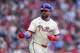 Kyle Schwarber reacts after hitting a solo home run against the San Francisco Giants, and we offer our top Cardinals vs. Phillies player props and expert picks based on the best MLB odds.