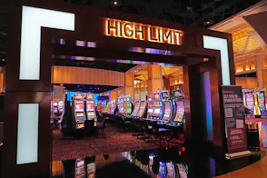 The high limit area at Hollywood Casino as we look at Ohio's September 2024 casino financials.