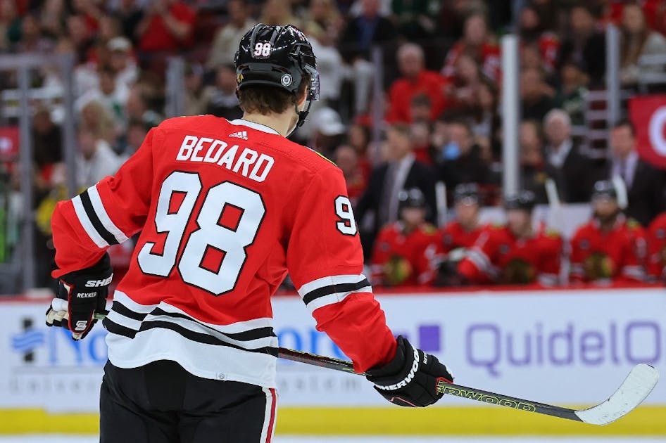Blackhawks rookie Connor Bedard happy with his early play, but there's a  catch