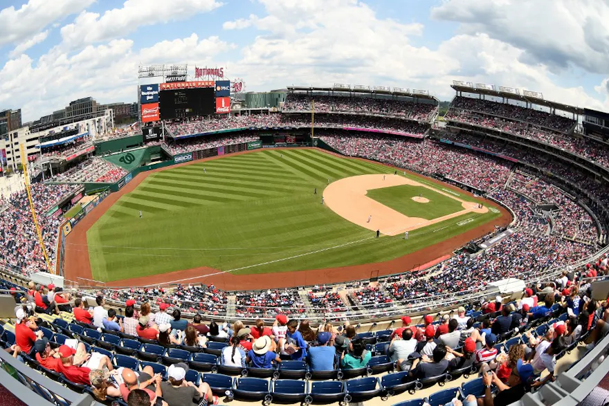 A general view is seen during a baseball game at Nationals Park as we look at the ouster of Gambet DC and introduction of FanDuel to the Washington betting scene