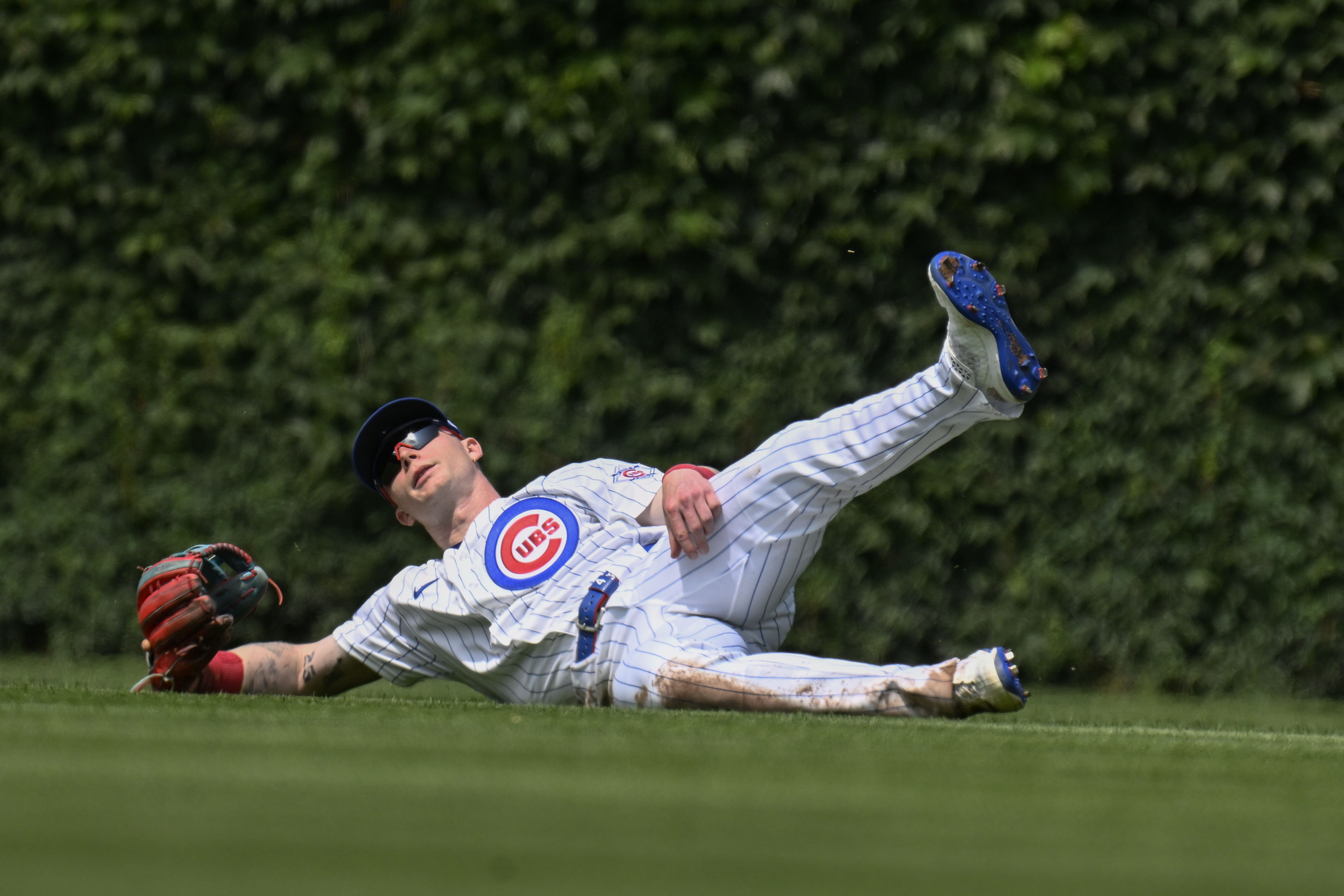 Chicago Cubs center fielder Pete Crow-Armstrong catches a ball as we make our best Cubs vs. Rockies prediction