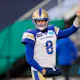 Zach Collaros of the Winnipeg Blue Bombers on the field before the 109th Grey Cup game against the Toronto Argonauts at Mosaic Stadium on November 20, 2022 in Regina, SK. Photo by Brent Just Getty Images via AFP.