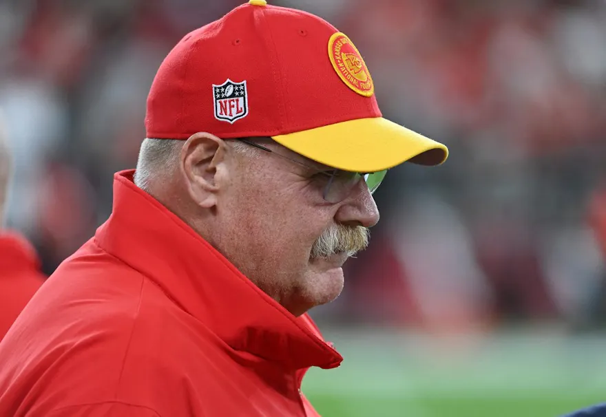 Head coach Andy Reid of the Kansas City Chiefs prepares for a preseason game as we offer a look at the NFL odds and lines for every game.