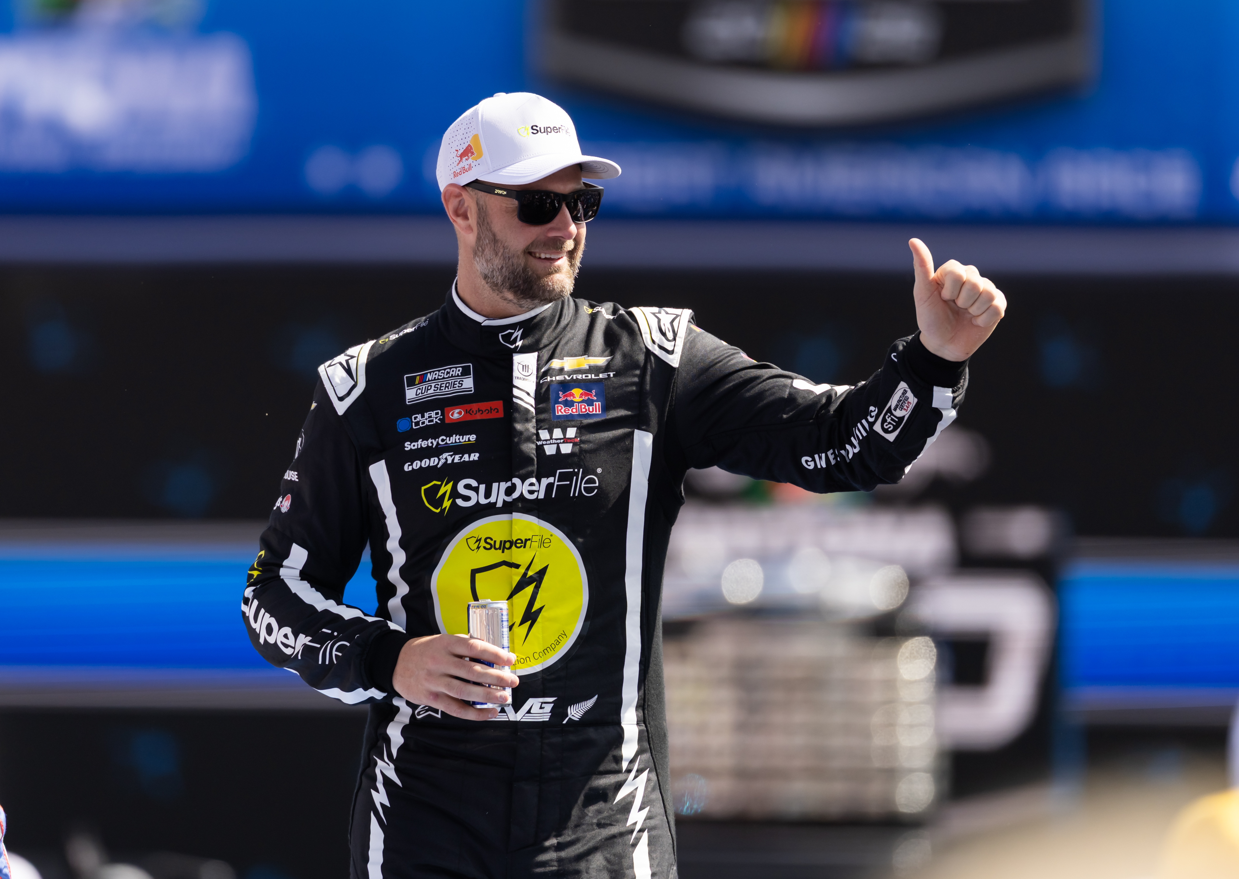 NASCAR Cup Series driver Shane Van Gisbergen (97), who leads our NASCAR predictions at COTA, during the 68th running of the Daytona 500 at Daytona International Speedway.