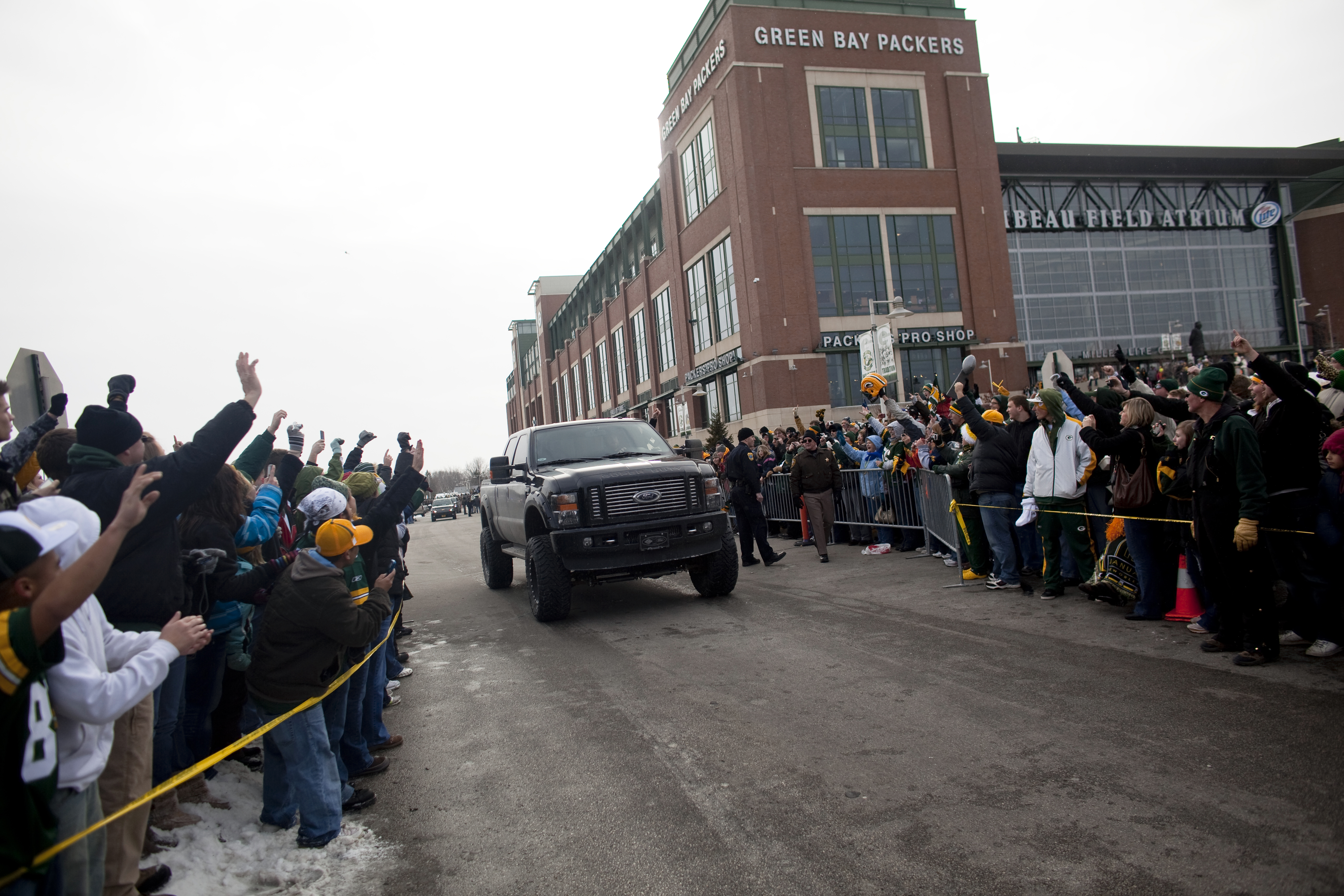 Outside view of the Lambeau Field Atrium as we break down our our 10 cities we'd like to see host the Super Bowl.