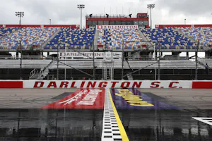 A general view of the grandstands at Darlington Raceway as we preview the 2024 Goodyear 400 with picks and predictions for Sunday's race.