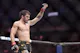 Alexandre Pantoja of Brazil reacts to his win as we look at the best UFC 301 betting odds and lines.