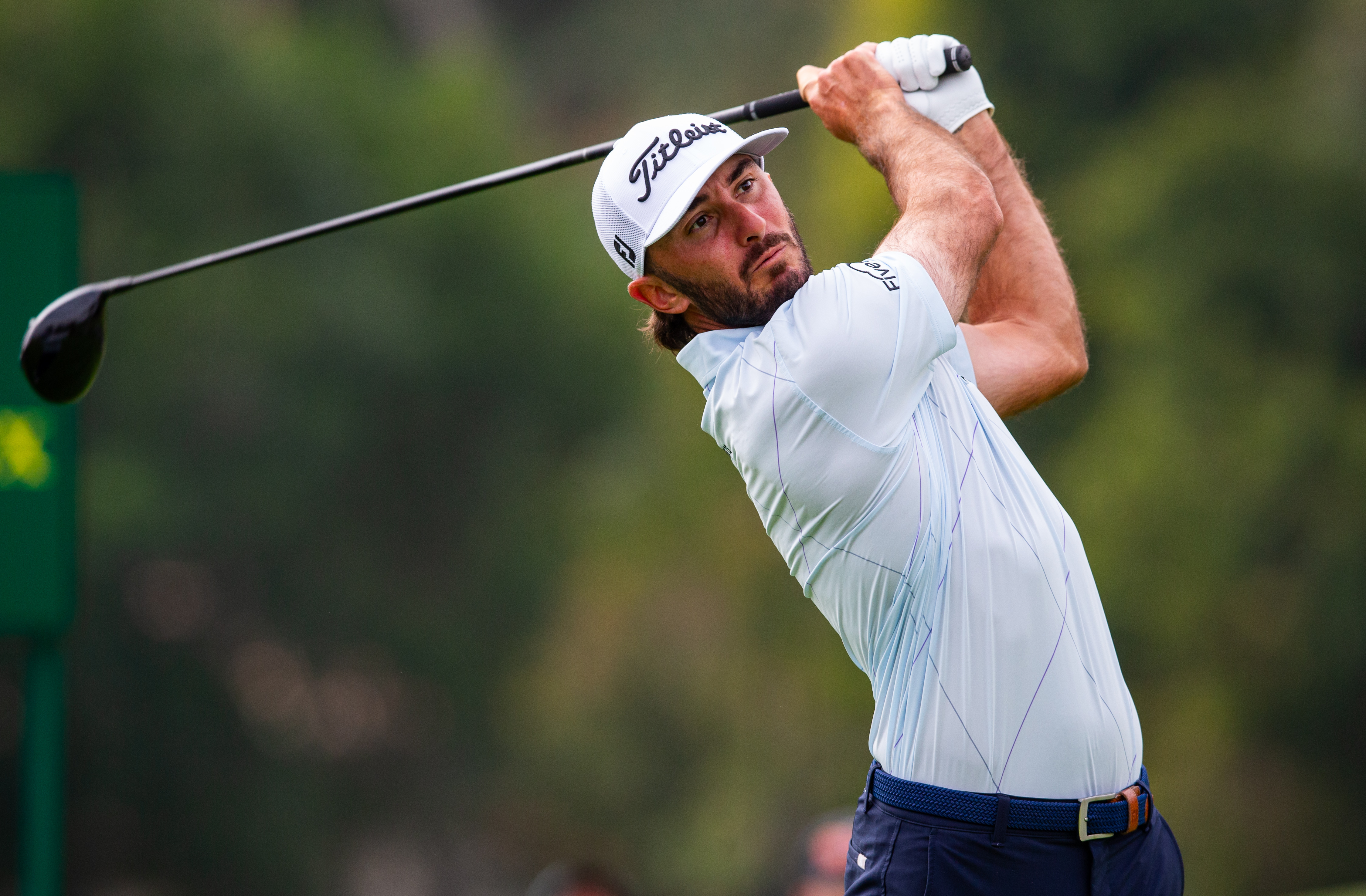 Max Homa tees off on the 17th hole during the third round of The Genesis Invitational golf tournament at Riviera Country Club, as we look at our Genesis Invitational power rankings