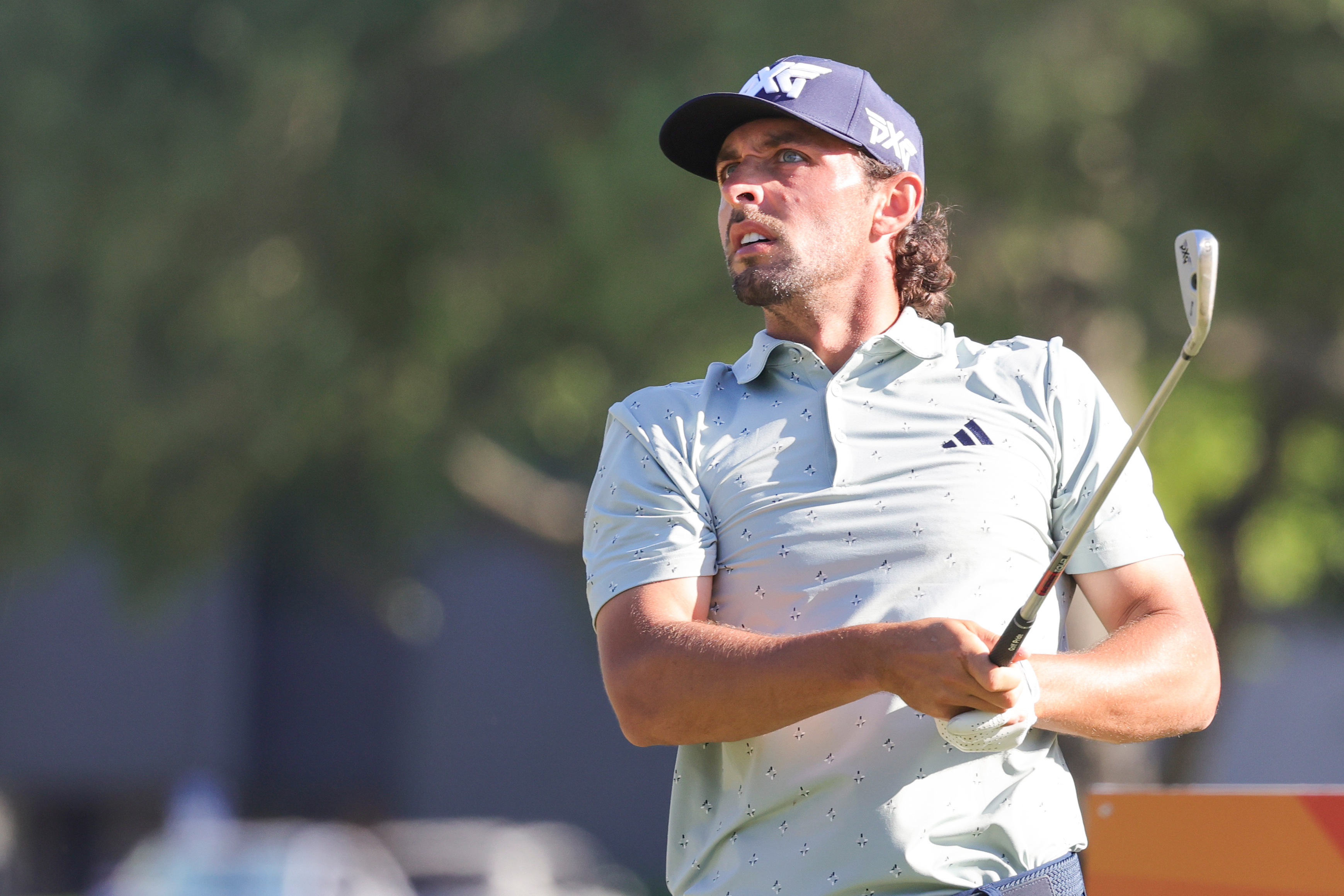 Marco Penge plays his shot from the 17th as he is featured in our Valero Texas Open long shots & sleeper picks.