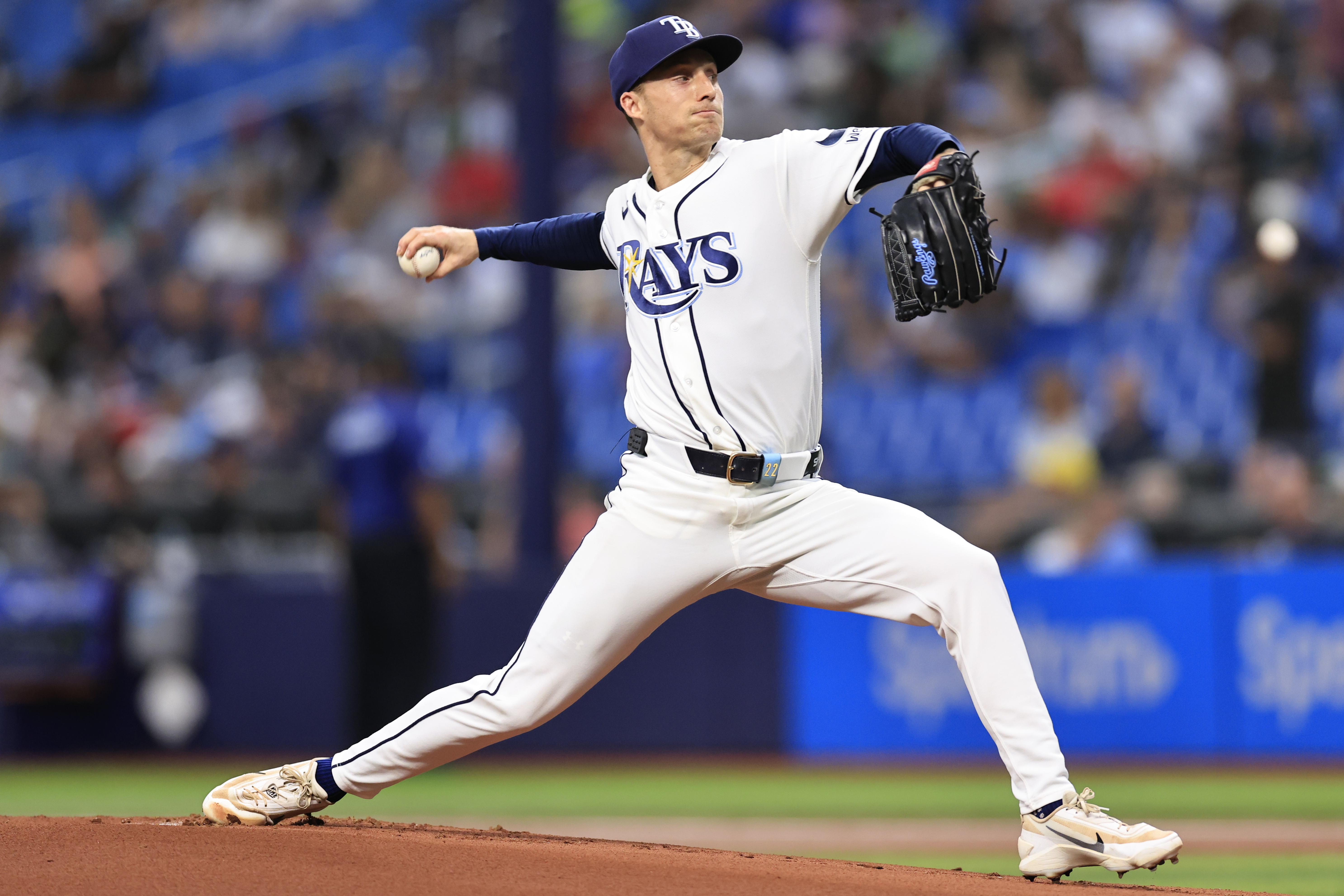 Pictured: Griffin Jax on the mound as we break down our Rays vs. Phillies Prediction & Picks. Photo by Kim Hukari/Image of Sport/Sipa USA.