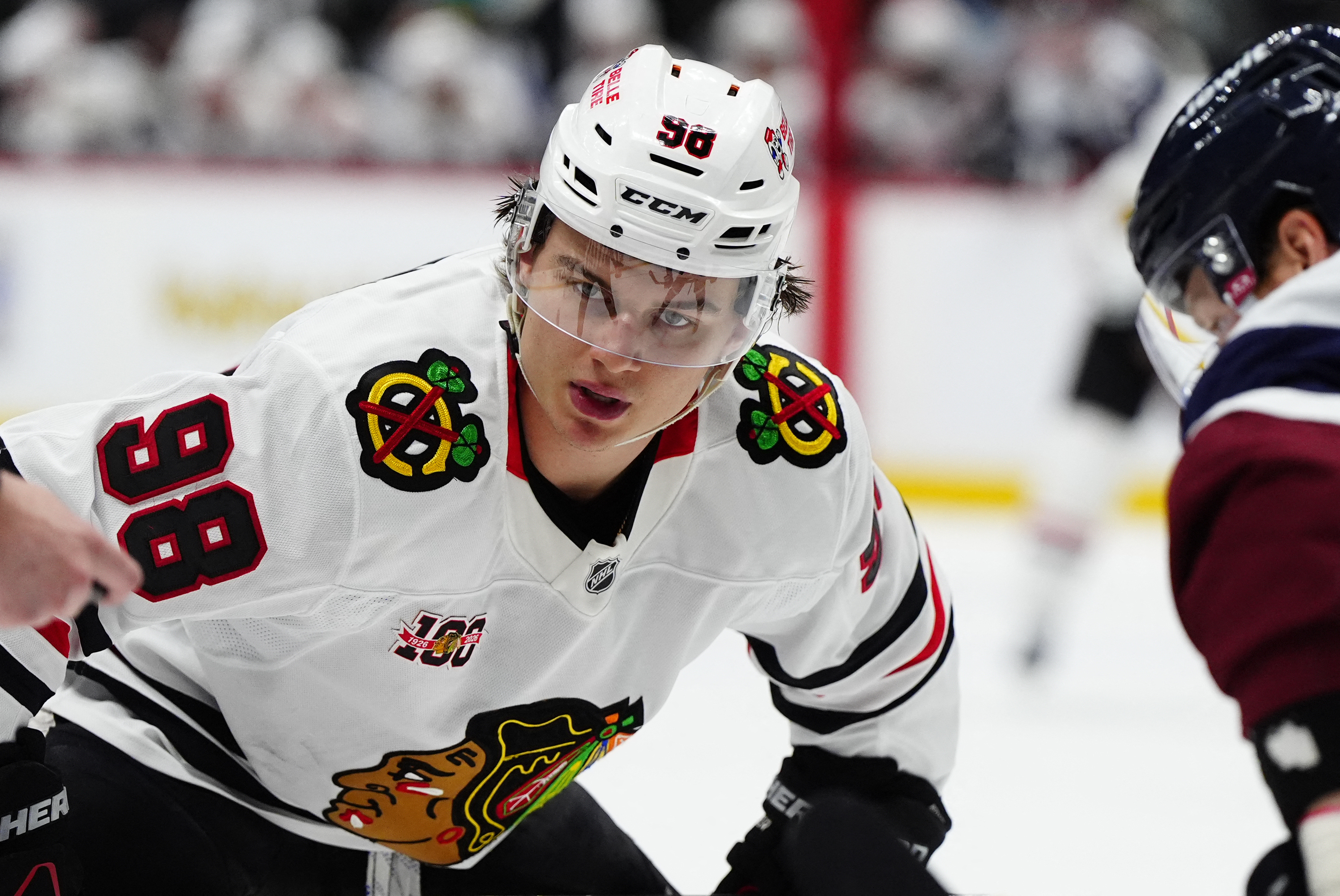 Chicago Blackhawks center Connor Bedard - who's featured in my anytime goal scorer predictions - during the third period. 
