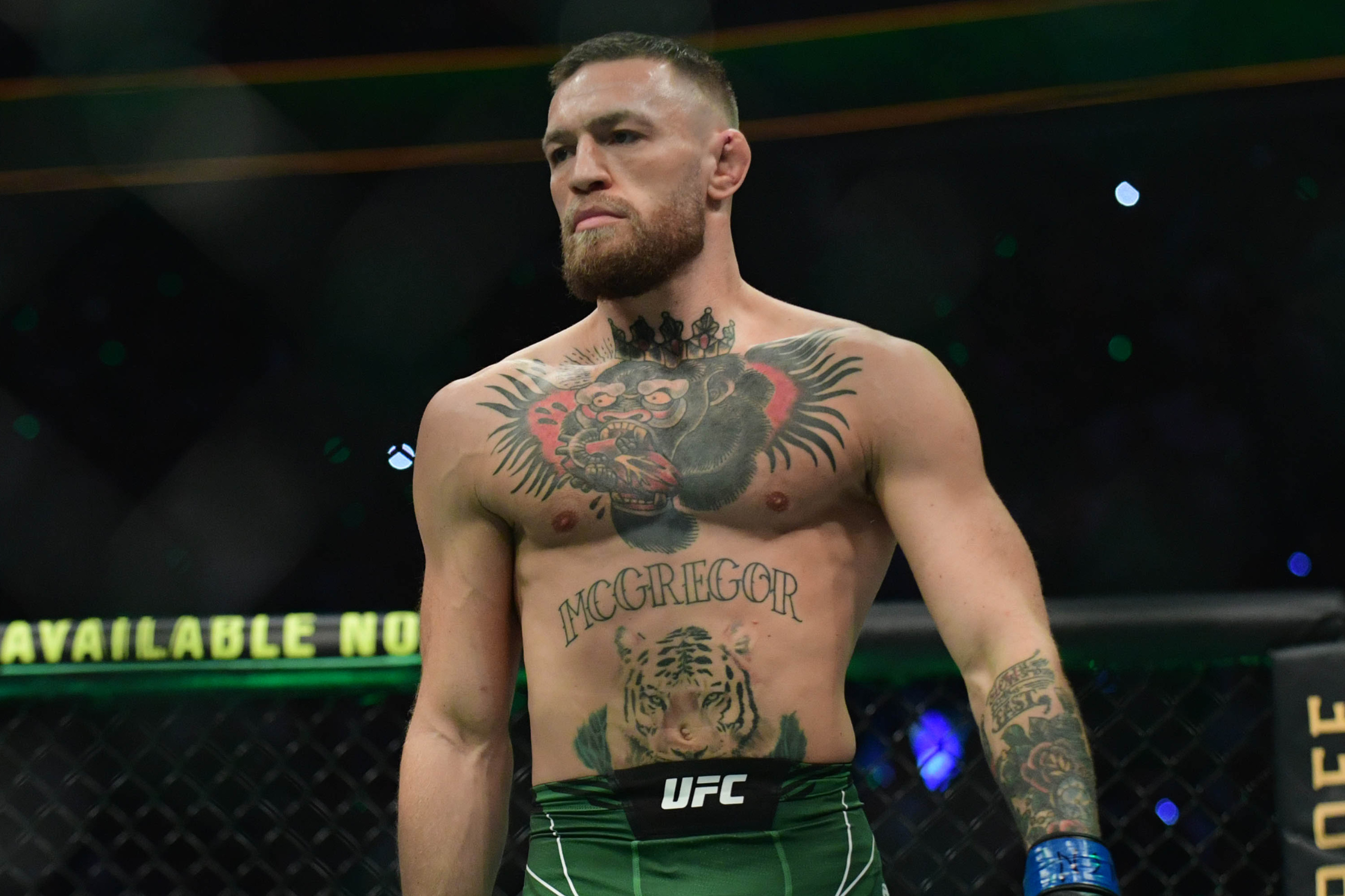 Conor McGregor looks on as we break down what the announcers will say during McGregor vs. Holloway 2.