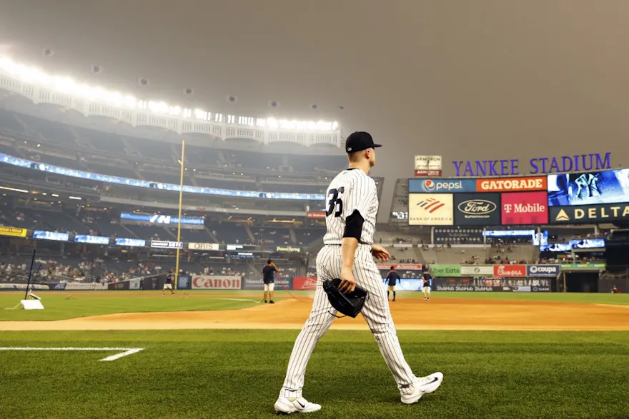 Clarke Schmidt of the New York Yankees prepares to take the mound for the team's Fourth of July game with the Baltimore Orioles, and he headlines our look at the top odds and picks for the Orioles vs. Yankees game.