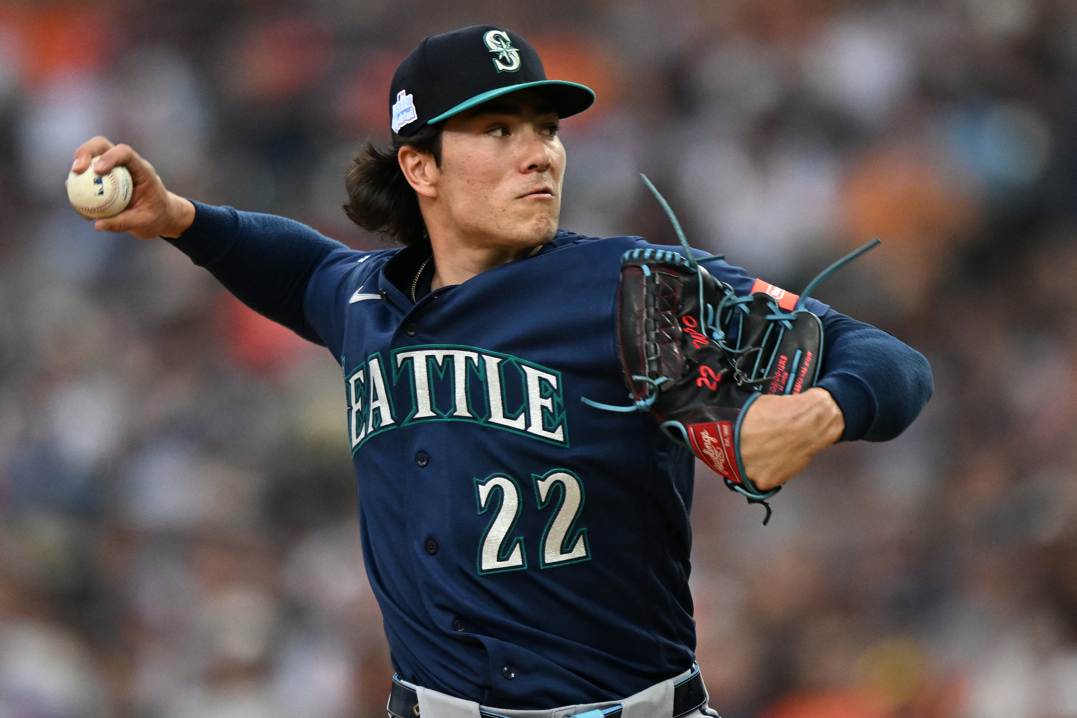 Seattle Mariners starting pitcher Bryan Woo throws a pitch as we make our best NRFI picks today.