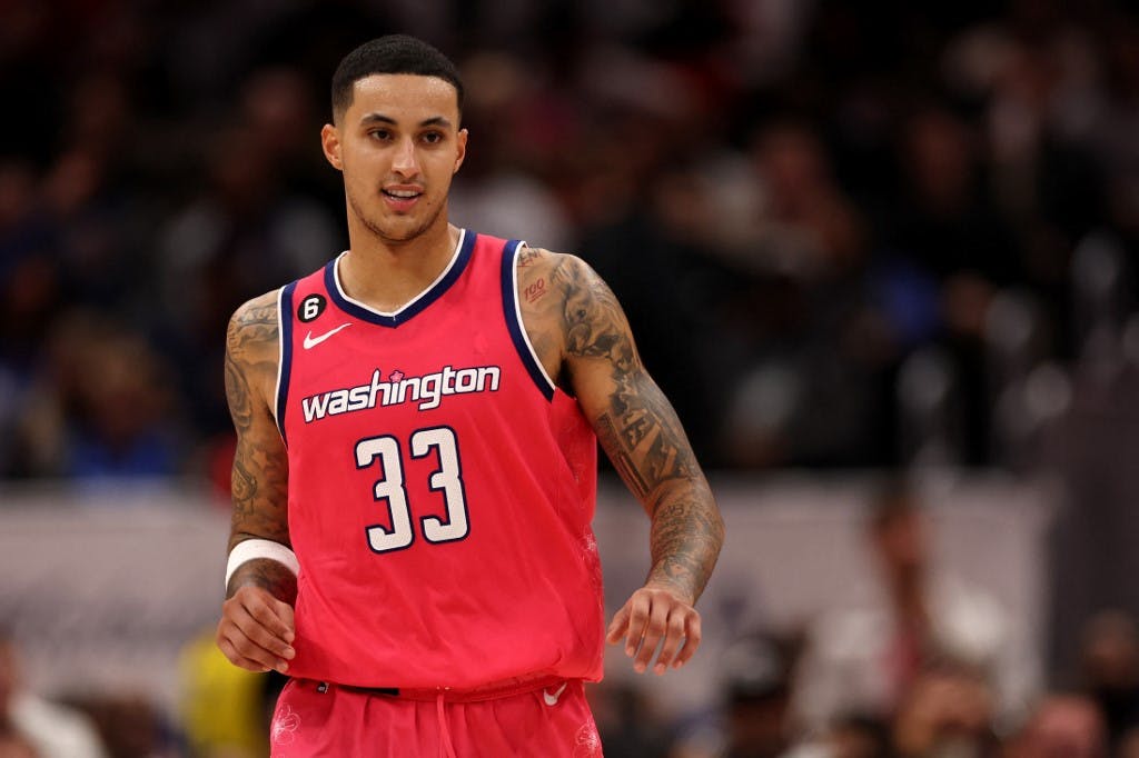 Kyle Kuzma (33) is favored to stay with the Washington Wizards as we look at his next team odds