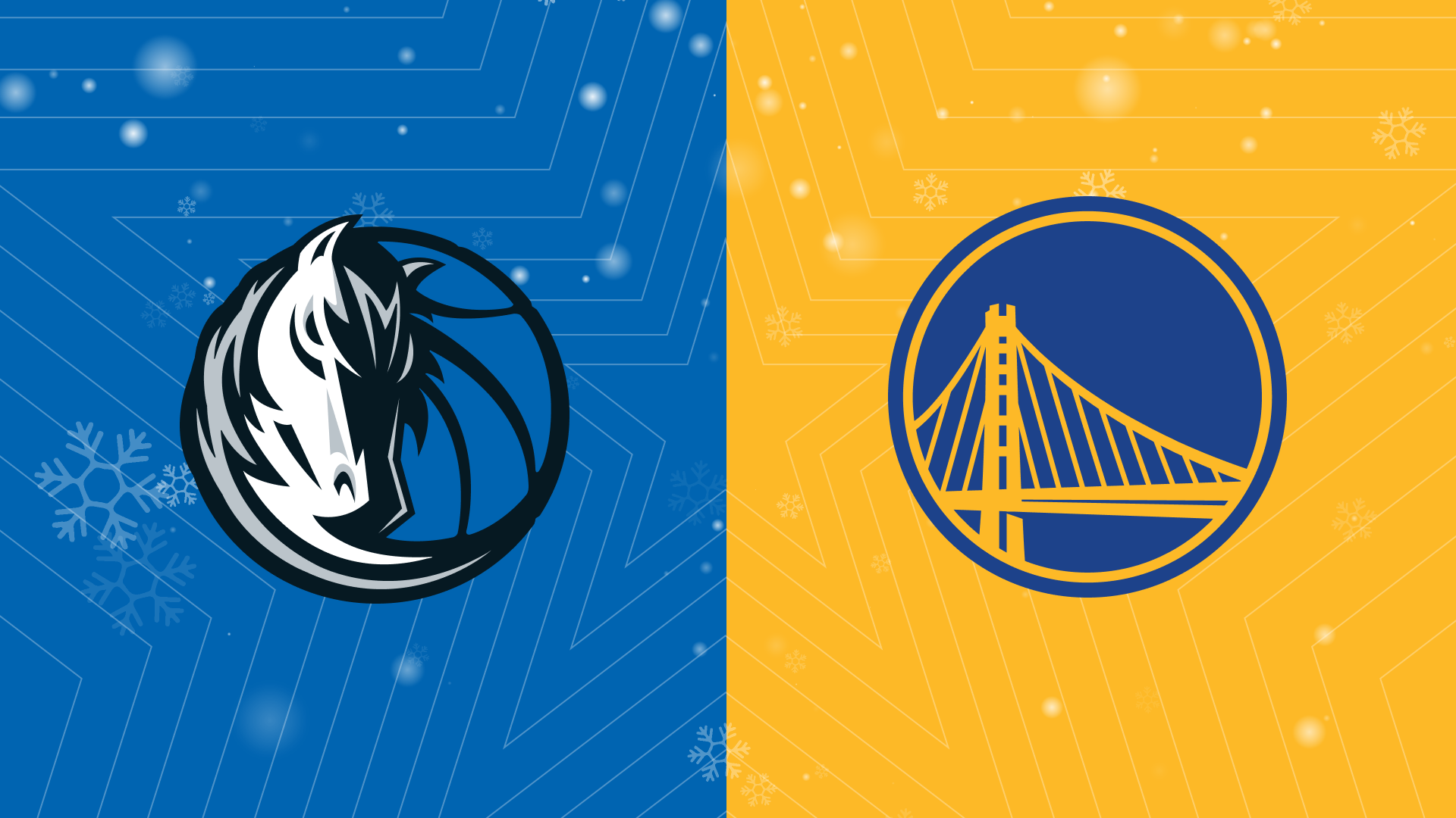 A custom image of the Dallas Mavericks vs. Golden State Warriors Christmas Day matchup, as we look at our Mavericks vs. Warriors player props