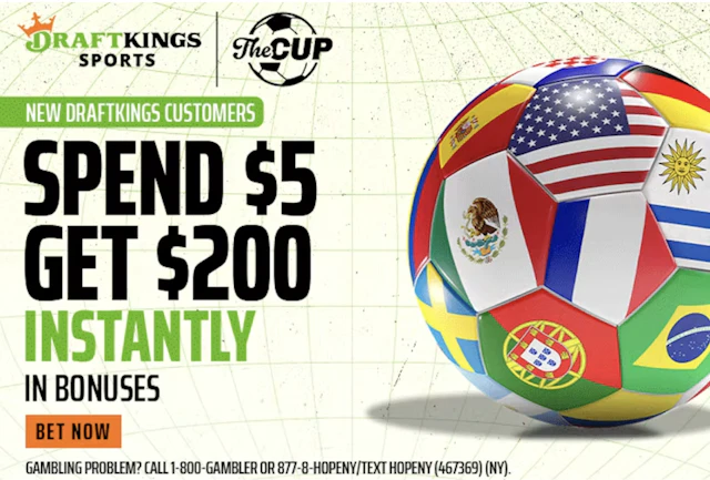 DraftKings Sportsbook 'The Cup' promo.