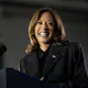Vice President Kamala Harris speaks during a campaign rally at Little Chute High School in Little Chute, Wisconsin as we look at our Kamala Harris odds.