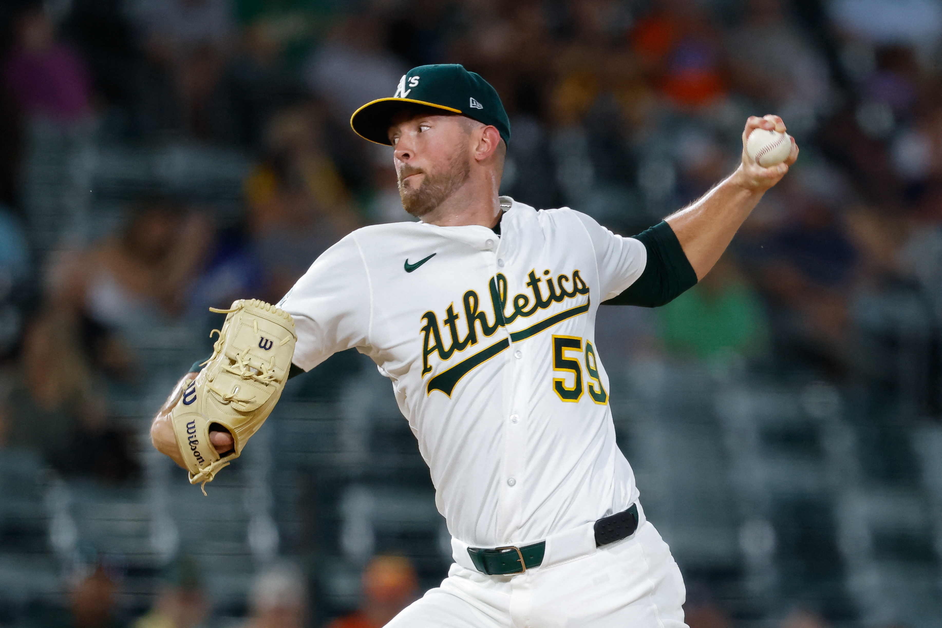 Jeffrey Springs - who's featured in my best NRFI bets today - throws during the first inning. 