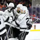 The Los Angeles Kings celebrate a goal and are a long shot to win the Stanley Cup.