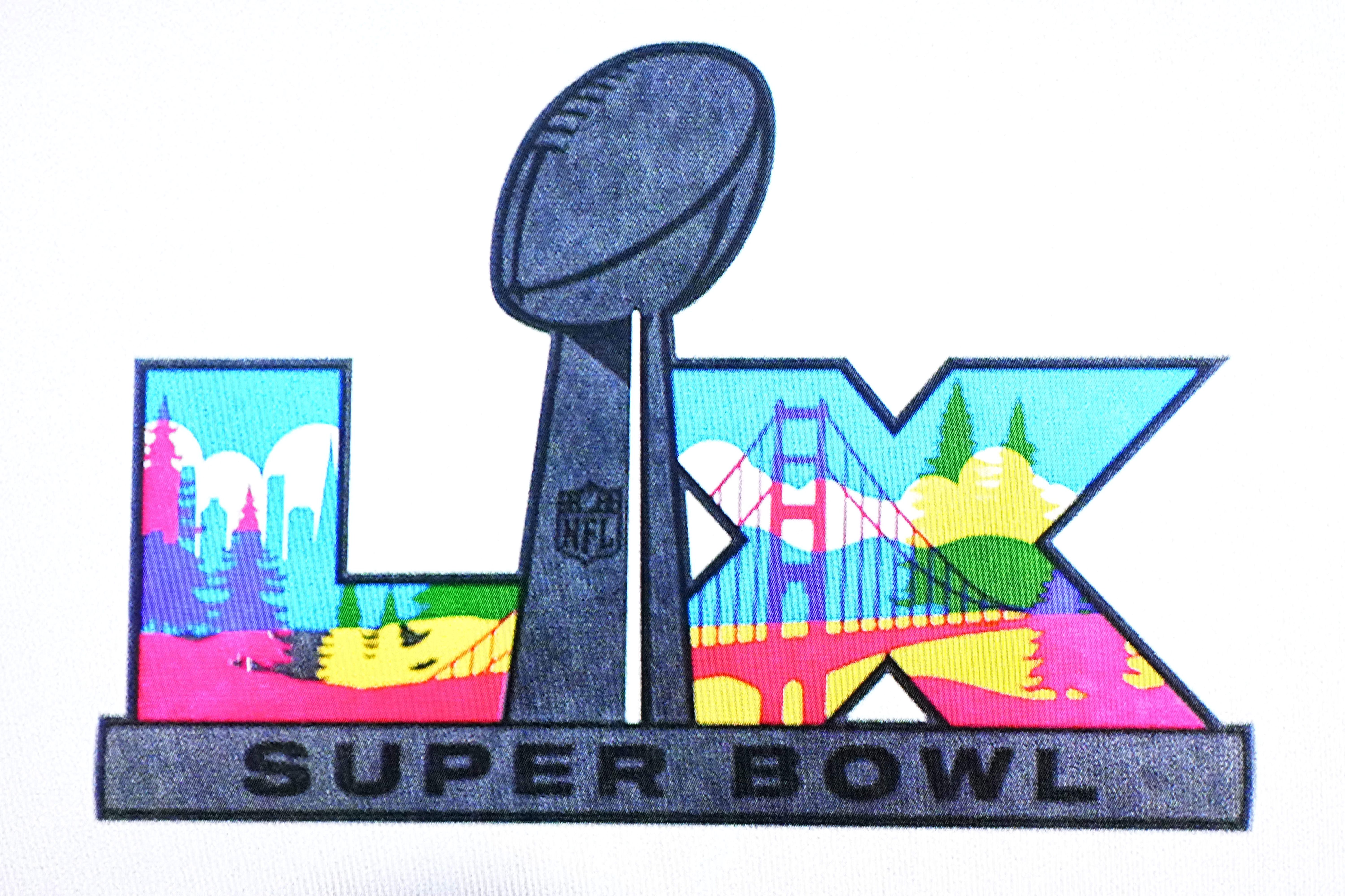 The Super Bowl LX logo as we look at the cap on sports betting ads during the Big Game. 