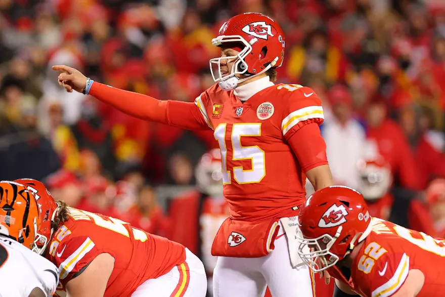 Patrick Mahomes calls out plays as we focus on his top Super Bowl 57 player props.