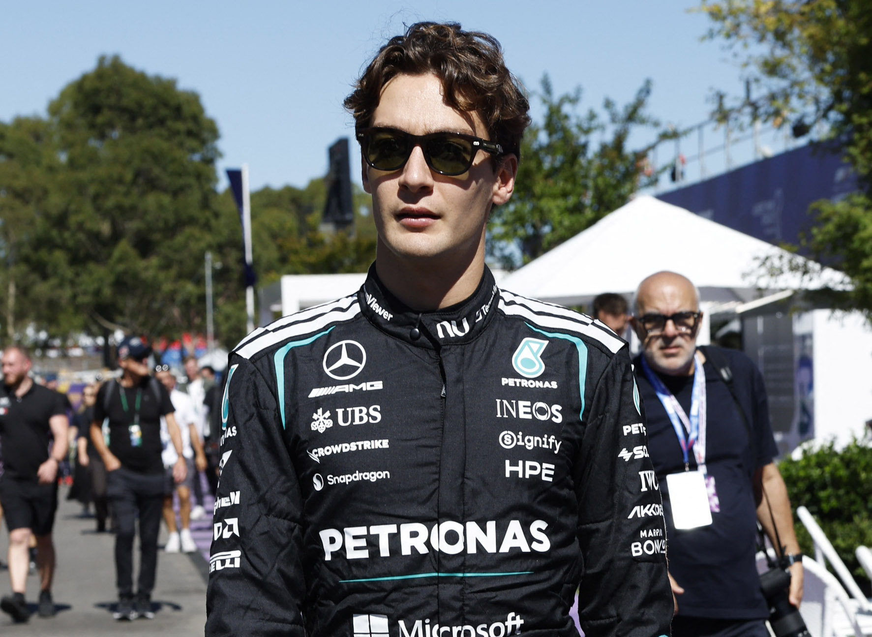 George Russell at Albert Park in Melbourne as we offer our Australian Grand Prix odds and favorites. 