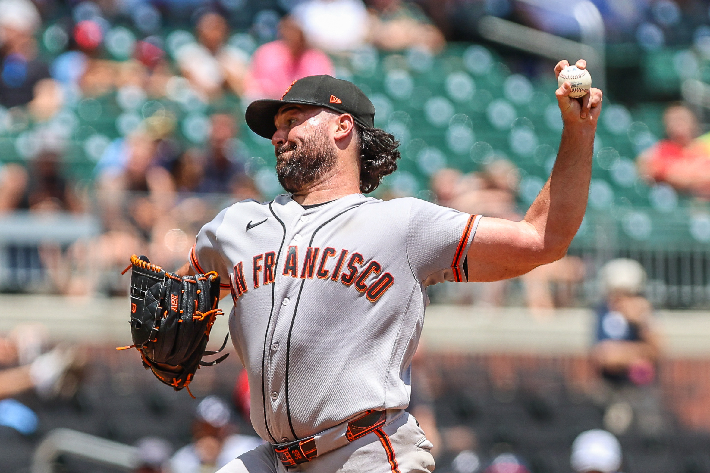 San Francisco Giants pitcher Robbie Ray - who's featured in my best NRFI bets today - pitches the ball.