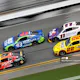 Chase Elliott, driver of the #9 A SHOC Chevrolet leads the race during the NASCAR Cup Series Coke Zero Sugar 400 at Daytona International Speedway on August 28, 2022 in Daytona Beach, Florida.