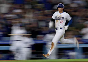 Shohei Ohtani of the Los Angeles Dodgers runs home to score after a Will Smith double against the Arizona Diamondbacks, and we offer our top MLB player props based on the best MLB odds.