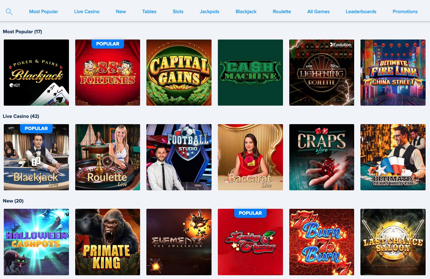 Fanduel casino homepage<br>