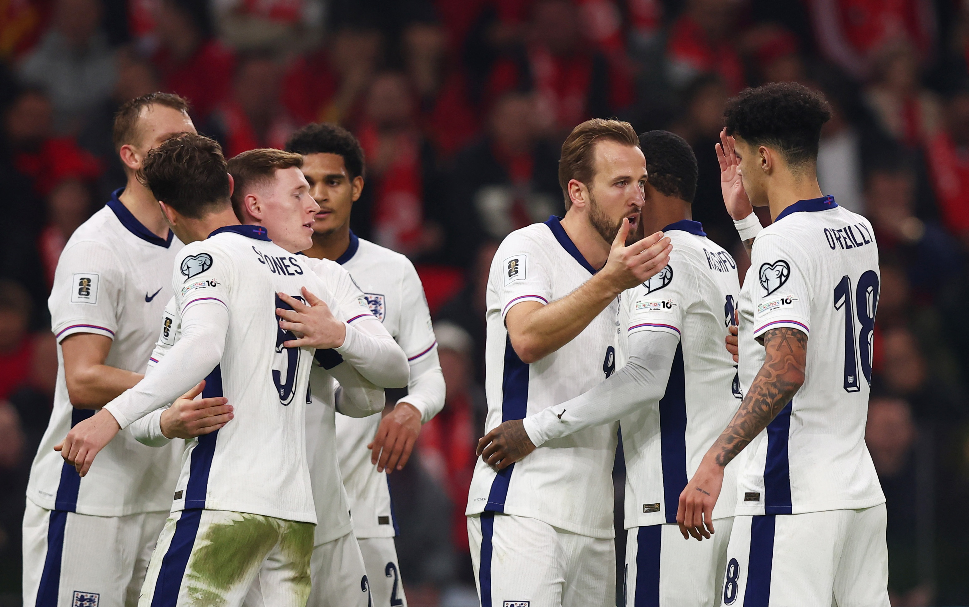 England celebrating a goal as we provide our World Cup 2026 predictions and best World Cup prop bets.