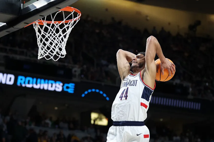 Andre Jackson Jr. #44 of the Connecticut Huskies stars in our UConn vs. Gonzaga prop picks.