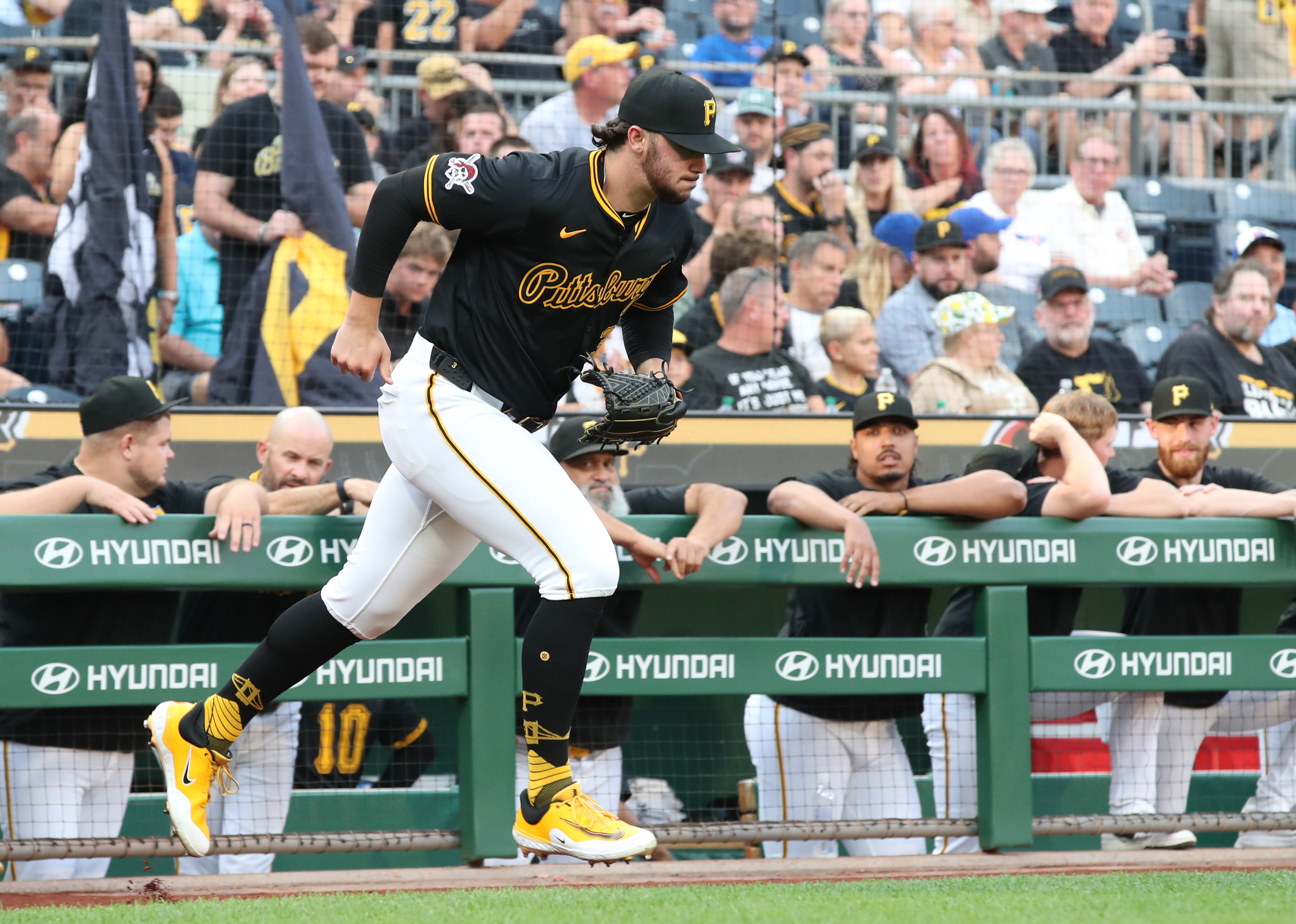 Pittsburgh Pirates starting pitcher Paul Skenes sprints to the mound, and his team headlines our MLB win totals sleeper picks and predictions